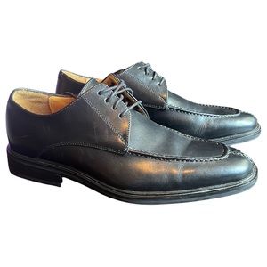 Cole Haan/ Nike Air Oxford Mens 9.5 Jefferson Genuine Black Leather Lace up